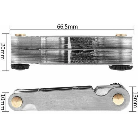 Compteur De Filetage En Acier Inoxydable, Jauge De Filetage Métrique Et Whitworth, 60 Et 55 Degrés 4 Compteur De Filetage En Acier Inoxydable, Jauge De Filetage Métrique Et Whitworth, 60 Et 55 Degrés – Image 2