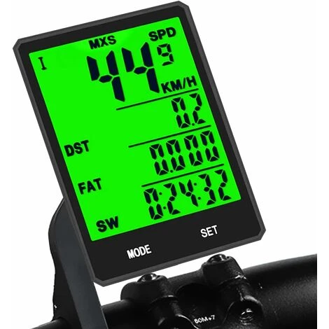 Blue Dream Compteur Kilometrique De Vélo Sans Fil, Ordinateur De Vélo De Route Etanche Avec Support Et Accessoire 3 Blue Dream Compteur Kilometrique De Vélo Sans Fil, Ordinateur De Vélo De Route Etanche Avec Support Et Accessoire