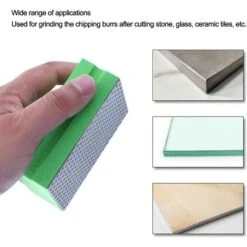 4 Pièces Tampons De Polissage à La Main En Diamant Blocs De Ponçage Manuels Pour Taille De Pierre De Carrelage ébavurage 60 100 200 400 Grain -Promos Outil Virtuose Magasin 92911282 3