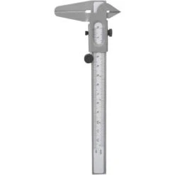 Pieds à Coulisse à Vernier En Acier Inoxydable Calibre De Micromètre Vernier Calibre 5 Pouce Règle De Micromètre En Métal De Haute Précision (5in)