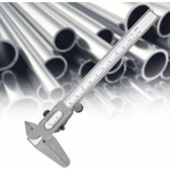 Pieds à Coulisse à Vernier En Acier Inoxydable Calibre De Micromètre Vernier Calibre 5 Pouce Règle De Micromètre En Métal De Haute Précision (5in) -Promos Outil Virtuose Magasin 92921618 4