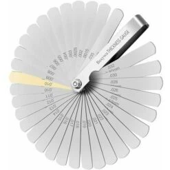 Jauge D'épaisseur, 32 Lames Jeu Cale Soupape En Acier Inoxydable, Marquage Métrique/impérial, Pour Mesurer L'écart Largeur, Pour La Moteur/bougie/soupapes.