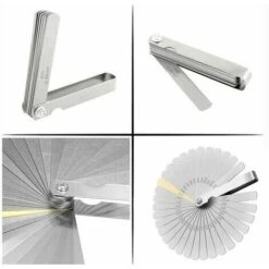 Jauge D'épaisseur, 32 Lames Jeu Cale Soupape En Acier Inoxydable, Marquage Métrique/impérial, Pour Mesurer L'écart Largeur, Pour La Moteur/bougie/soupapes. -Promos Outil Virtuose Magasin 92938847 4