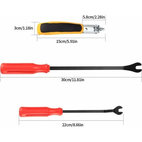 Agrafeuse Tapissier, Arrache-clous, Tack Puller Tool, Décapant D'agrafes De Rembourrage Et De Construction Avec Outil D'extraction De Pointes, 3 Pièces 4 Agrafeuse Tapissier, Arrache-clous, Tack Puller Tool, Décapant D'agrafes De Rembourrage Et De Construction Avec Outil D'extraction De Pointes, 3 Pièces – Image 2