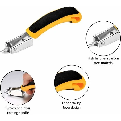 Agrafeuse Tapissier, Arrache-clous, Tack Puller Tool, Décapant D'agrafes De Rembourrage Et De Construction Avec Outil D'extraction De Pointes, 3 Pièces 5 Agrafeuse Tapissier, Arrache-clous, Tack Puller Tool, Décapant D'agrafes De Rembourrage Et De Construction Avec Outil D'extraction De Pointes, 3 Pièces – Image 3