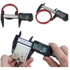 Pied à Coulisse,Pied à Coulisse Digital Numérique 150 Mm - Écran LCD - Fibre De Carbone - Avec Étui -Promos Outil Virtuose Magasin 93342106 4