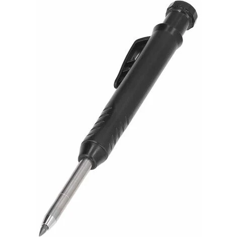 Stylo à Tracer Pour Le Travail Du Bois En Carbure De Tungstène Noir Kit D'outils De Marquage Pointu Avec Recharges De Rechange(Recharge Tricolore) 4 Stylo à Tracer Pour Le Travail Du Bois En Carbure De Tungstène Noir Kit D'outils De Marquage Pointu Avec Recharges De Rechange(Recharge Tricolore) – Image 2