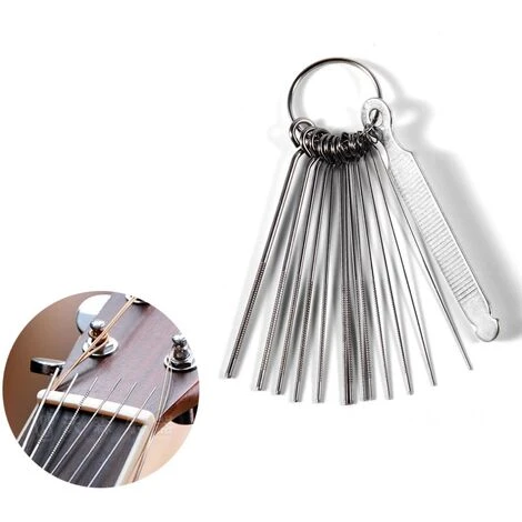 Lime à Fente Pour écrou De Guitare, Ensemble De Lime à Fente Pour Tige De Scie, Kit De Lime à Aiguille Luthier 4 Lime à Fente Pour écrou De Guitare, Ensemble De Lime à Fente Pour Tige De Scie, Kit De Lime à Aiguille Luthier – Image 2