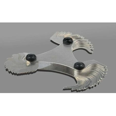 51 Pièces Outil De Mesure De Jauge à Pas De Vis 60° Americaine En Acier Inoxydable 4-84 7 51 Pièces Outil De Mesure De Jauge à Pas De Vis 60° Americaine En Acier Inoxydable 4-84 – Image 5