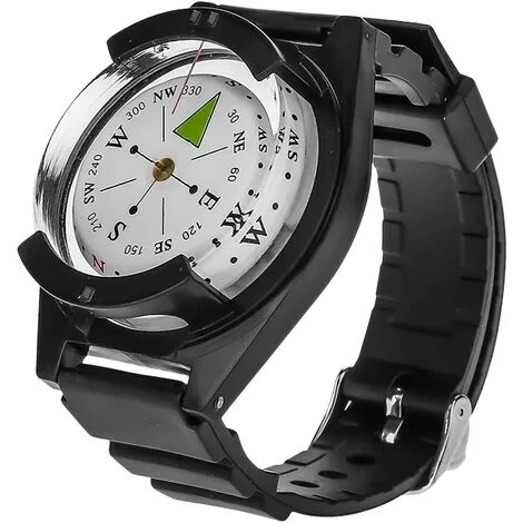Montre-bracelet Boussole Boussole Nord Boussole Portable étanche Haute Précision Poignet Boussole, Outdoor Gear Boussole Pour La Navigation, Course D'orientation Et De Survie 254.51.5 Cm (Noir) 6 Montre-bracelet Boussole Boussole Nord Boussole Portable étanche Haute Précision Poignet Boussole, Outdoor Gear Boussole Pour La Navigation, Course D'orientation Et De Survie 254.51.5 Cm (Noir) – Image 4