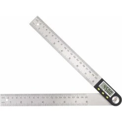 Rapporteur D'Angle Numérique 200mm Numérique Angle Finder 0-360 °Rapporteur Numérique 2 En 1 En Acier Inoxydable Avec Affichage LCD Mesure Angle Pour Travail Du Bois Construction Réparation
