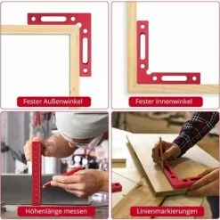 Pince D'angle De Positionnement 2 Pièces 90 Degrés 120 X 120 Mm Règle De Positionnement à Angle Droit -Promos Outil Virtuose Magasin 94143762 3