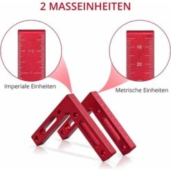 Pince D'angle De Positionnement 2 Pièces 90 Degrés 120 X 120 Mm Règle De Positionnement à Angle Droit -Promos Outil Virtuose Magasin 94143762 4