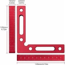 Pince D'angle De Positionnement 2 Pièces 90 Degrés 120 X 120 Mm Règle De Positionnement à Angle Droit -Promos Outil Virtuose Magasin 94143762 5