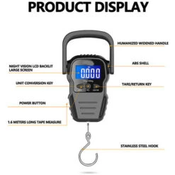 Balance à Main Portable 50kg Mini Bagage Poids Acheter Des Plats Poids électronique Balance Numérique Portable Pour Bagages Voyage -Promos Outil Virtuose Magasin 94234891 5