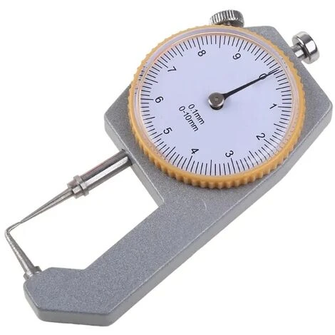 Outil De Mesure De Plage De 0 à 10 Mm Résolution De 0,05 Mm Jauge D'épaisseur à Cadran Rond Portable Compatible Avec Le Tissu En Cuir 3 Outil De Mesure De Plage De 0 à 10 Mm Résolution De 0,05 Mm Jauge D'épaisseur à Cadran Rond Portable Compatible Avec Le Tissu En Cuir