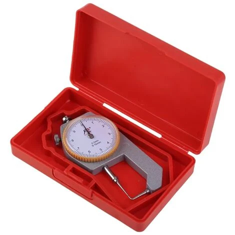 Outil De Mesure De Plage De 0 à 10 Mm Résolution De 0,05 Mm Jauge D'épaisseur à Cadran Rond Portable Compatible Avec Le Tissu En Cuir 7 Outil De Mesure De Plage De 0 à 10 Mm Résolution De 0,05 Mm Jauge D'épaisseur à Cadran Rond Portable Compatible Avec Le Tissu En Cuir – Image 5