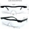 Lunettes De Lecture - Loupe De Vision Puissante Avec Lumière LED, Grossissement De 160%, Pour Lecture,Tous Les Travaux De Précision,Réparations,Couture, Montres Et Artisanat -Promos Outil Virtuose Magasin 95024399 1