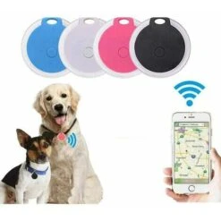 Traceur GPS Chien,Anti Perdu Collier GPS Chats Localisateur Avec Alarme Pour Animaux Domestiques Chien Véhicules Enfants âgées Mini SOS Outdoor Navigation GPS Localisation.(Black)