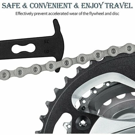 Outil D'usure D'Indicateur De Chaîne De Vélo Règle De Mesure De Jauge De Chaînes De Vélo Outil De Rail Détection Remplacement D'usure De Chaîne De Vélo Étrier De Testeur De Chaîne Guazhuni(Noir) 6 Outil D'usure D'Indicateur De Chaîne De Vélo Règle De Mesure De Jauge De Chaînes De Vélo Outil De Rail Détection Remplacement D'usure De Chaîne De Vélo Étrier De Testeur De Chaîne Guazhuni(Noir) – Image 4