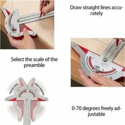 Règle De Bord De Menuisier De 15 Pouces Rapporteur En Acier Inoxydable Outil De Rapporteur De Menuisier Outil De Rapporteur D'angle à Deux Bras Rapporteur De Menuiserie Pour Ingénieurs -Promos Outil Virtuose Magasin 95135151 5
