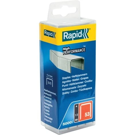 RAPID - Agrafes En Fil Fin N°53/12 Mm - Boite Polypro 5000 3 RAPID - Agrafes En Fil Fin N°53/12 Mm - Boite Polypro 5000