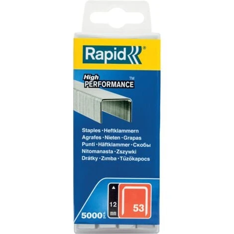 RAPID - Agrafes En Fil Fin N°53/12 Mm - Boite Polypro 5000 4 RAPID - Agrafes En Fil Fin N°53/12 Mm - Boite Polypro 5000 – Image 2
