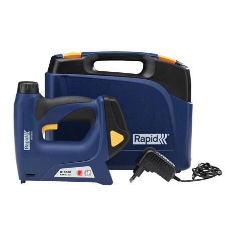 RAPID - BTX530 Agrafeuse-cloueuse électrique Sans Fil à Batterie Lithium-Ion Pour 53/6-14mm - 8/15mm - Coffret 6 RAPID - BTX530 Agrafeuse-cloueuse électrique Sans Fil à Batterie Lithium-Ion Pour 53/6-14mm - 8/15mm - Coffret – Image 4