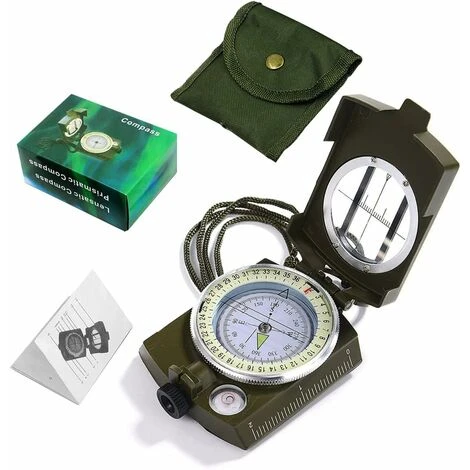 Boussole Verte, Boussole Visée Boussole Militaire Boussole Geologie Camping, Boussole Randonnee Boussole Multifonction Professionnelle étanche Et Résistant Aux Vibrations Avec La Poche 3 Boussole Verte, Boussole Visée Boussole Militaire Boussole Geologie Camping, Boussole Randonnee Boussole Multifonction Professionnelle étanche Et Résistant Aux Vibrations Avec La Poche