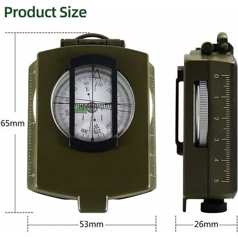 Boussole Verte, Boussole Visée Boussole Militaire Boussole Geologie Camping, Boussole Randonnee Boussole Multifonction Professionnelle étanche Et Résistant Aux Vibrations Avec La Poche 4 Boussole Verte, Boussole Visée Boussole Militaire Boussole Geologie Camping, Boussole Randonnee Boussole Multifonction Professionnelle étanche Et Résistant Aux Vibrations Avec La Poche – Image 2