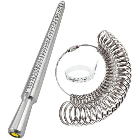 Mesure Taille Bague,Ring Sizer Anneaux Pour Mesurer Taille Doigts Pour Bagues Tailles A-Z Métal/Acier/Plastiqu 3 Mesure Taille Bague,Ring Sizer Anneaux Pour Mesurer Taille Doigts Pour Bagues Tailles A-Z Métal/Acier/Plastiqu