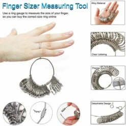 Mesure Taille Bague,Ring Sizer Anneaux Pour Mesurer Taille Doigts Pour Bagues Tailles A-Z Métal/Acier/Plastiqu 9 Mesure Taille Bague,Ring Sizer Anneaux Pour Mesurer Taille Doigts Pour Bagues Tailles A-Z Métal/Acier/Plastiqu -Promos Outil Virtuose Magasin 95475796 3