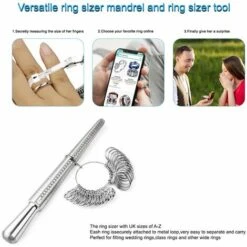 Mesure Taille Bague,Ring Sizer Anneaux Pour Mesurer Taille Doigts Pour Bagues Tailles A-Z Métal/Acier/Plastiqu 10 Mesure Taille Bague,Ring Sizer Anneaux Pour Mesurer Taille Doigts Pour Bagues Tailles A-Z Métal/Acier/Plastiqu -Promos Outil Virtuose Magasin 95475796 4