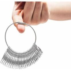 Mesure Taille Bague,Ring Sizer Anneaux Pour Mesurer Taille Doigts Pour Bagues Tailles A-Z Métal/Acier/Plastiqu 11 Mesure Taille Bague,Ring Sizer Anneaux Pour Mesurer Taille Doigts Pour Bagues Tailles A-Z Métal/Acier/Plastiqu -Promos Outil Virtuose Magasin 95475796 5