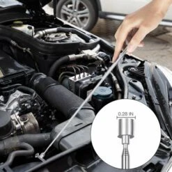 Outil De Ramassage Télescopique Magnétique 5 Pièces, Kit D'outils Extensible Avec Lumière LED, Y Compris 15 Lb/1 Lb/miroir D'inspection Rond/carré/poignée Télescopique Pivotant à 360° Pour La Vue Et L -Promos Outil Virtuose Magasin 95476101 5