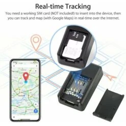 Traqueur GPS Magnétique Traqueur GPS Dispositif De Suivi En Temps Réel Mini Traqueur De Voiture Magnétique- -Promos Outil Virtuose Magasin 95476855 5