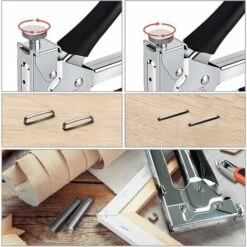 Agrafeuse Murale Multifonction 3 En 1 Avec 2000 Agrafes,Agrafeuse-cloueuse à Main Avec Pince -Promos Outil Virtuose Magasin 95486839 4