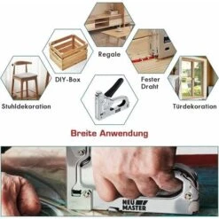 Agrafeuse Murale Multifonction 3 En 1 Avec 2000 Agrafes,Agrafeuse-cloueuse à Main Avec Pince -Promos Outil Virtuose Magasin 95486839 5