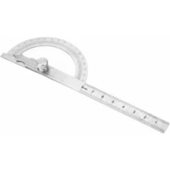 Goniomètre En Acier Inoxydable, Goniomètre En Acier Inoxydable, 15 Cm Règle 180 Degrés Outil De Mesure Goniomètre Réglable (80 × Règle D'angle Creuse De 120mm) -Promos Outil Virtuose Magasin 95841555 4