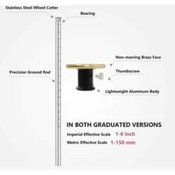 Trusquin De Traçage, Avec Roue Pour Bois Tendres Et Durs, Verrou De Sécurité, Fonction De Micro Réglage, Tournevis Inclus A 9 Trusquin De Traçage, Avec Roue Pour Bois Tendres Et Durs, Verrou De Sécurité, Fonction De Micro Réglage, Tournevis Inclus A -Promos Outil Virtuose Magasin 95964931 3