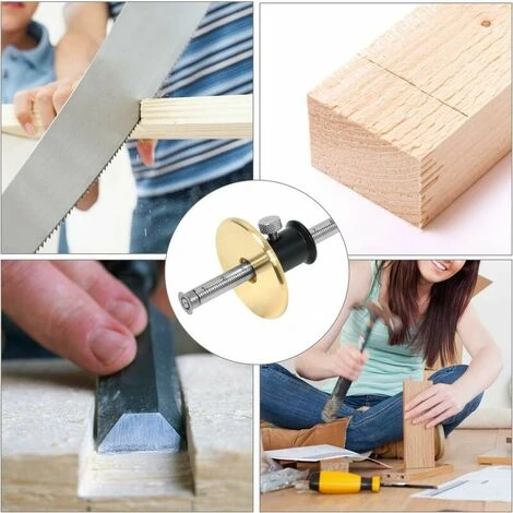 Trusquin De Traçage, Avec Roue Pour Bois Tendres Et Durs, Verrou De Sécurité, Fonction De Micro Réglage, Tournevis Inclus A 7 Trusquin De Traçage, Avec Roue Pour Bois Tendres Et Durs, Verrou De Sécurité, Fonction De Micro Réglage, Tournevis Inclus A – Image 5