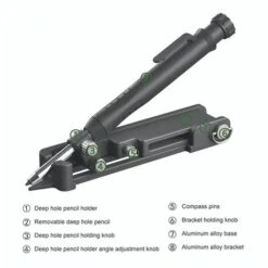 Outil De Tracage Multi Usages - Crayon De Construction - Outil De Traçage Avec Crayon à Trou Profond -Promos Outil Virtuose Magasin 96170667 4