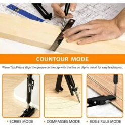 Outil De Tracage Multi Usages - Crayon De Construction - Outil De Traçage Avec Crayon à Trou Profond -Promos Outil Virtuose Magasin 96170667 5