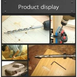 Perceuse　HSS 9.5mm 3/8 " High Speed Perceuse Foret Aléseur Kits Avec Collier D’Arrêt Tige Hexagonale Pour Carpenter Manuel Hole Pocket -Promos Outil Virtuose Magasin 96337666 4