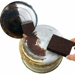 Eponge Abrasive Et Cale à Poncer　Lot De 4 éponges/Blocs De Ponçage Pour Surfaces Humides Et Sèches, Moyenne Fine (Grade 120 à 150) Ponçage -Promos Outil Virtuose Magasin 96338048 4