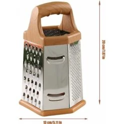 Rape 6 Ctés Trancheuse à Fromage Légumes Acier Inoxydable Rape à Usage Multiple Filamenteux Petites Et Grosses Lamelles -Promos Outil Virtuose Magasin 96340799 2