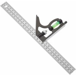 Equerre Équerre Combinée 300 Mm Acier Inoxydable Règle D'angle De Combinaison Combinaison Carrée Outils De Mesure