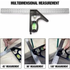 Equerre Équerre Combinée 300 Mm Acier Inoxydable Règle D'angle De Combinaison Combinaison Carrée Outils De Mesure 10 Equerre Équerre Combinée 300 Mm Acier Inoxydable Règle D'angle De Combinaison Combinaison Carrée Outils De Mesure -Promos Outil Virtuose Magasin 96341229 4