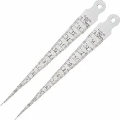 2pcs Jauge D'épaisseur De Cale Jauge D'écart Conique En Acier Inoxydable Jauge De Soudage Conique Outil De Mesure De