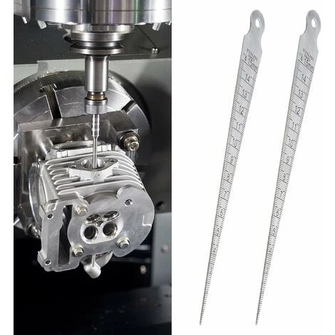 2pcs Jauge D'épaisseur De Cale Jauge D'écart Conique En Acier Inoxydable Jauge De Soudage Conique Outil De Mesure De 5 2pcs Jauge D'épaisseur De Cale Jauge D'écart Conique En Acier Inoxydable Jauge De Soudage Conique Outil De Mesure De – Image 3